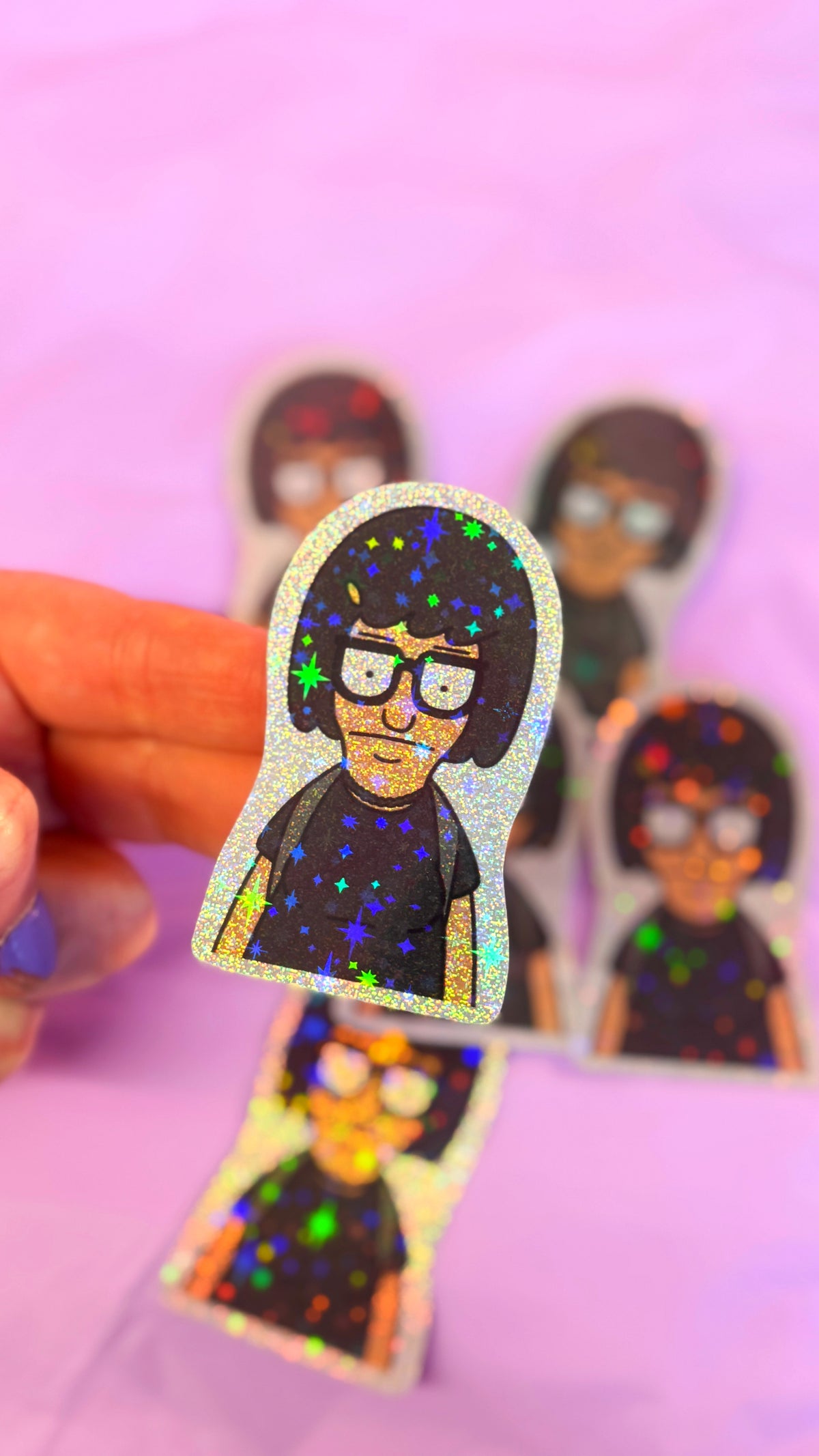 Goth Tina Glitter Sticker
