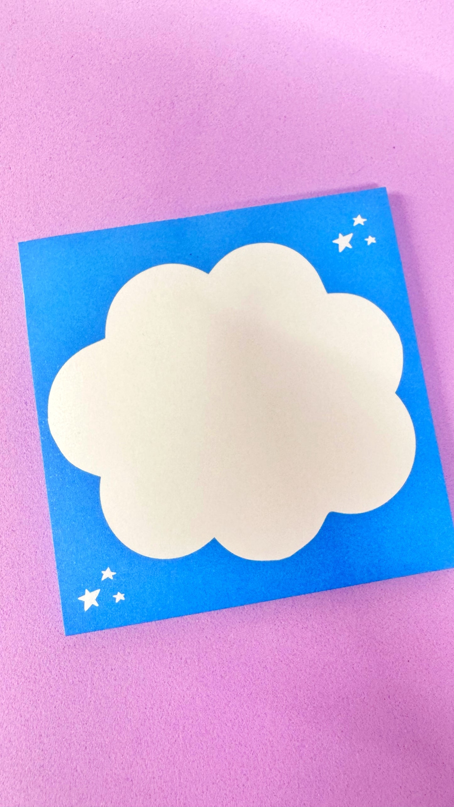 Cloud Sticky Note Pad