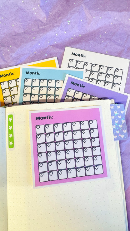 Monthly Journal Sticker