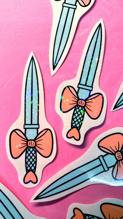 Glitter Sword Sticker