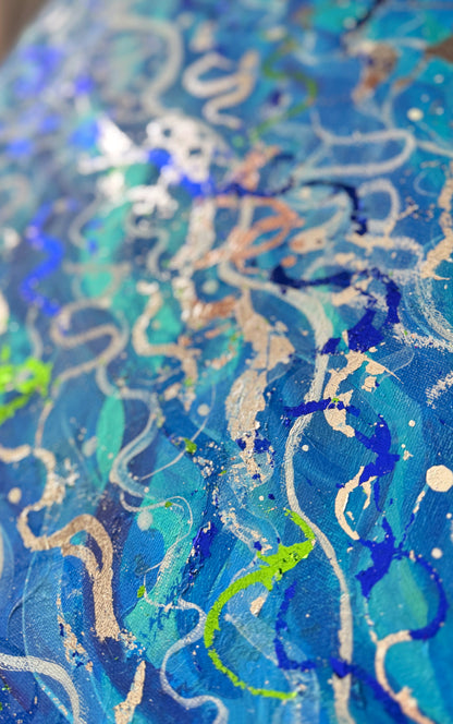 ‘Sea Shimmer’ Original Painting On Canvas