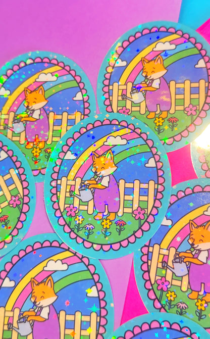 Garden Fox Sticker