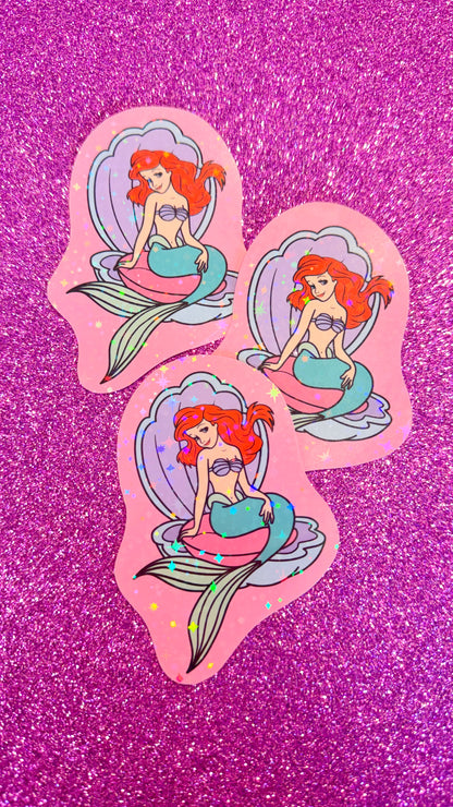 Ariel Glitter Sticker