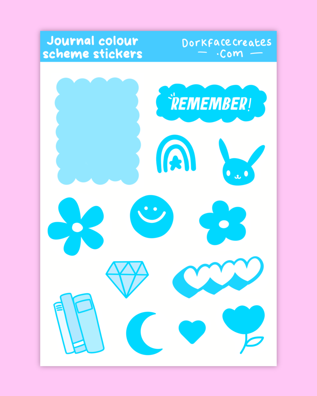 Journal Colour Theme Stickers