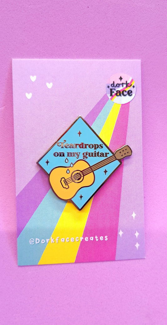 Teardrops On My Guitar Pin