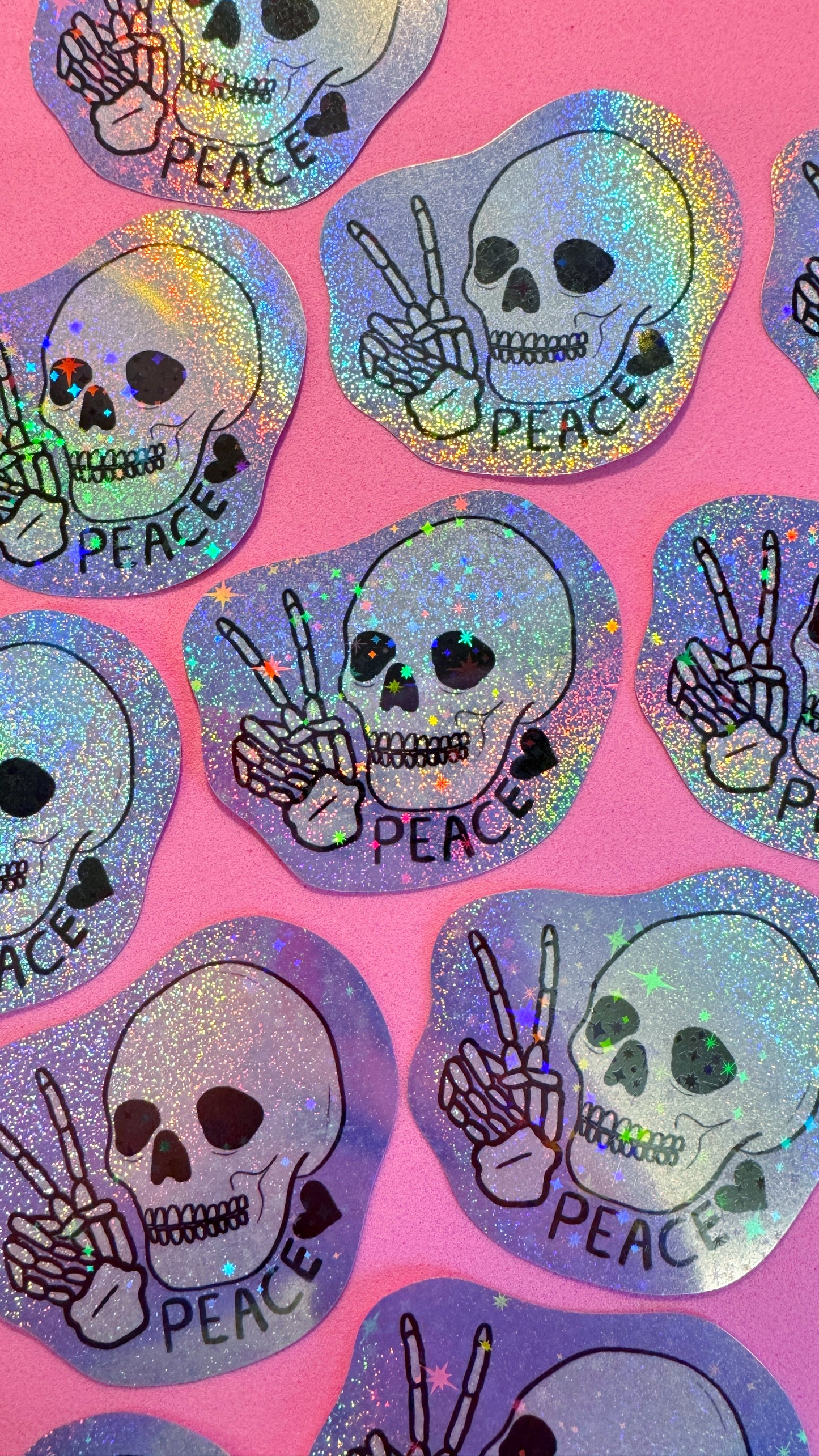 Peace Skull Sticker