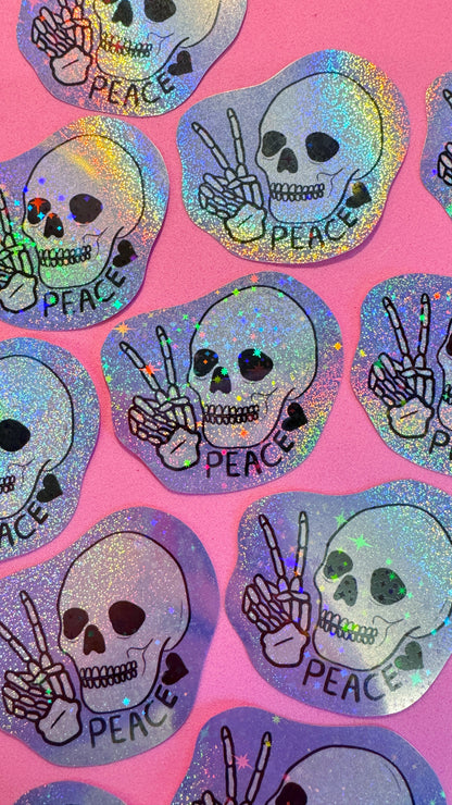 Peace Skull Sticker