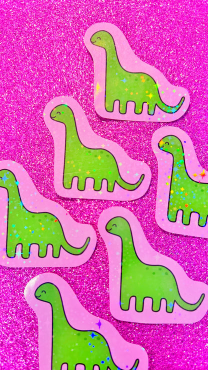 Glitter Dino Sticker