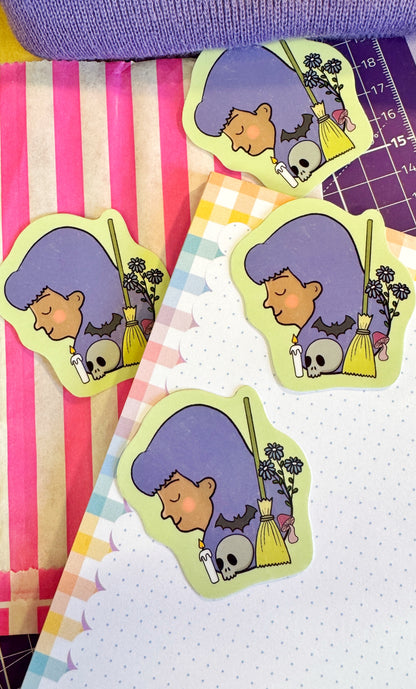 Cosy Witch Sticker