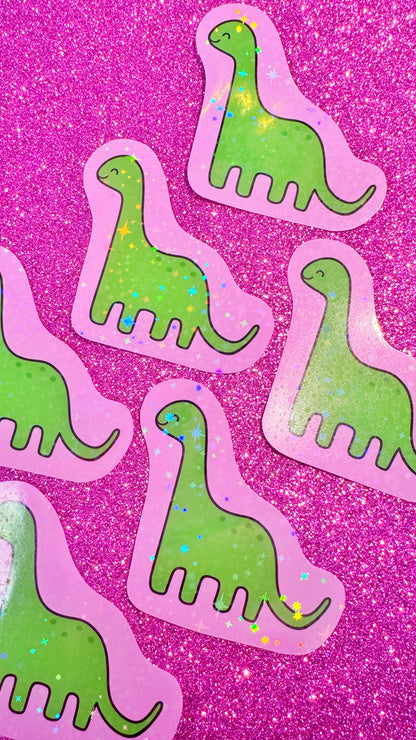 Glitter Dino Sticker