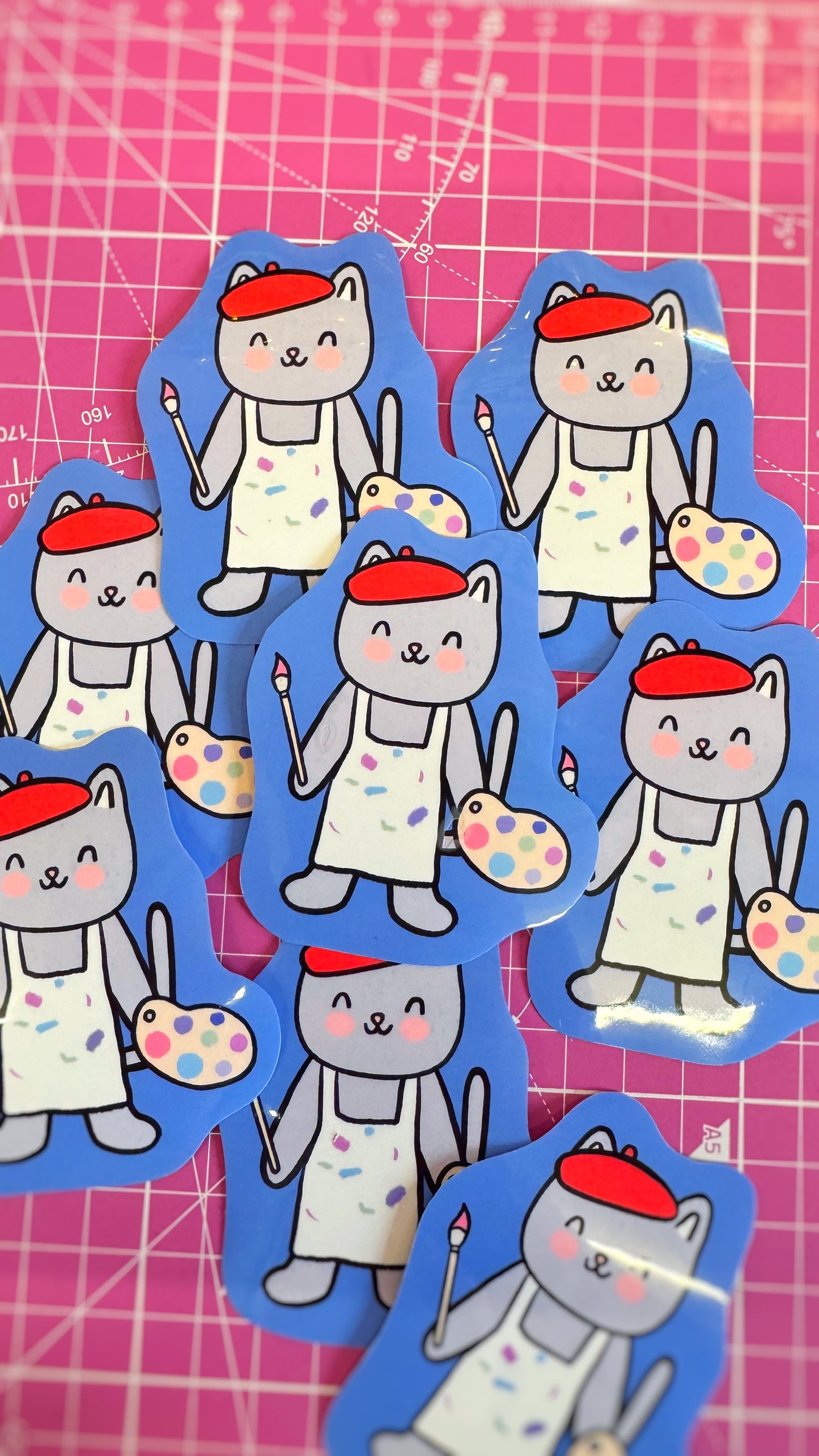 Arty Cat Sticker