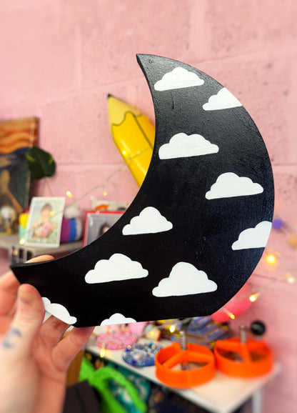 Wooden Moon Decoration