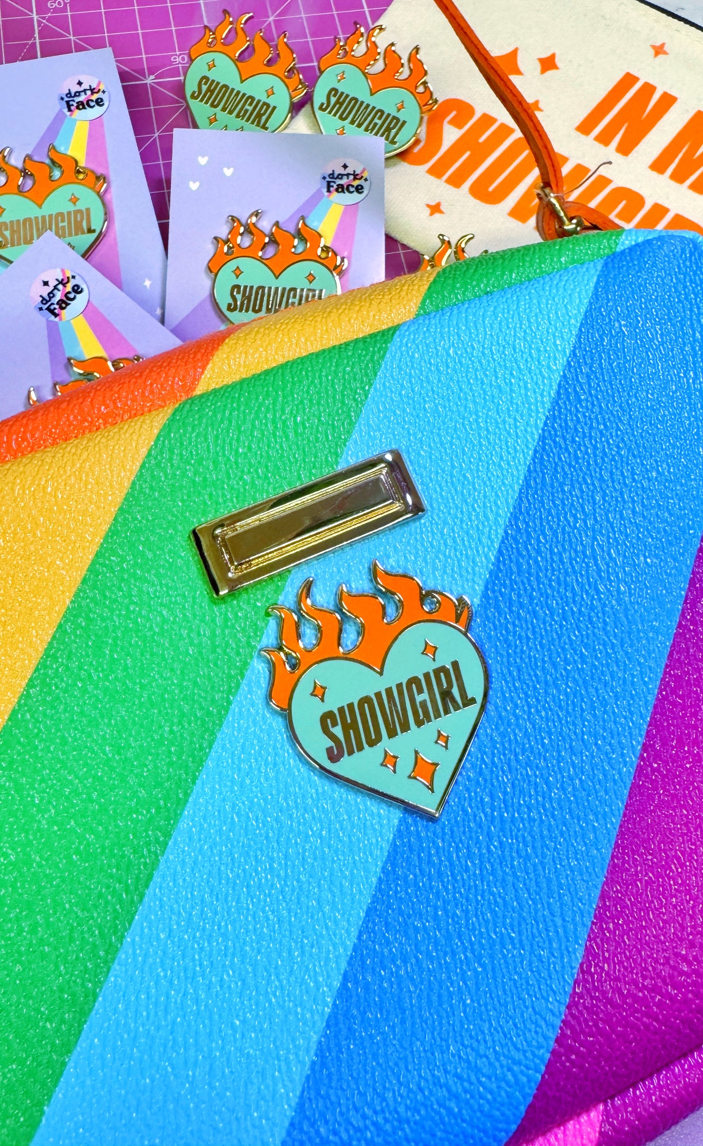 Showgirl Enamel Pin Accessories