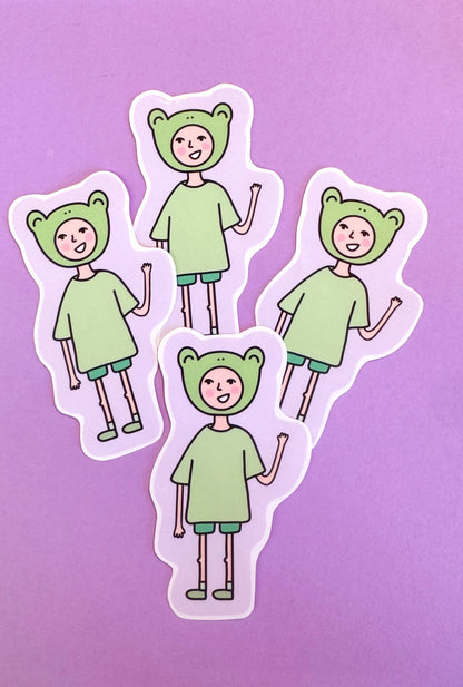 Frog Outfit Sticker