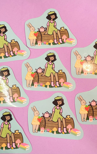Woodland Picnic Sticker