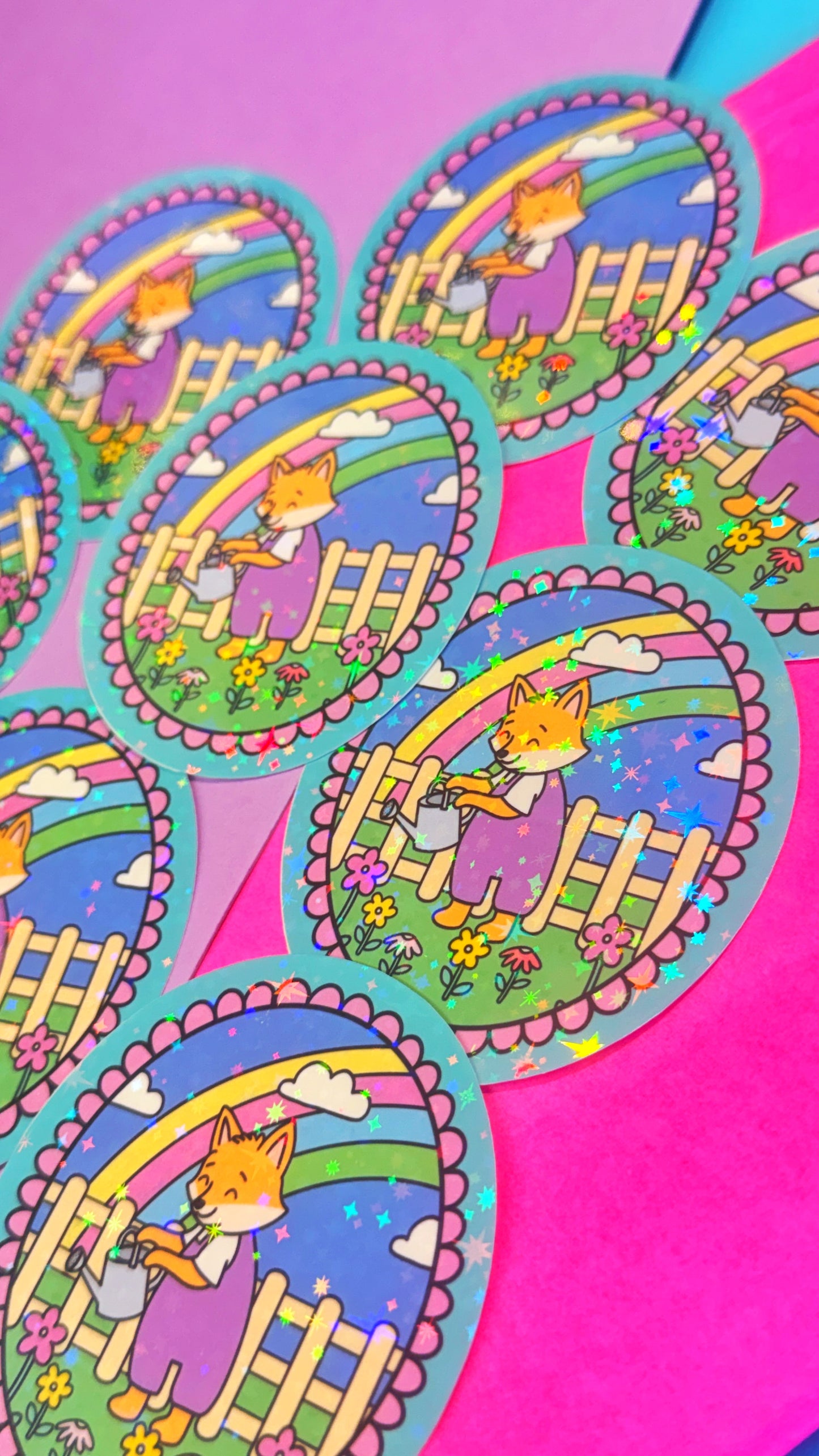 Garden Fox Sticker