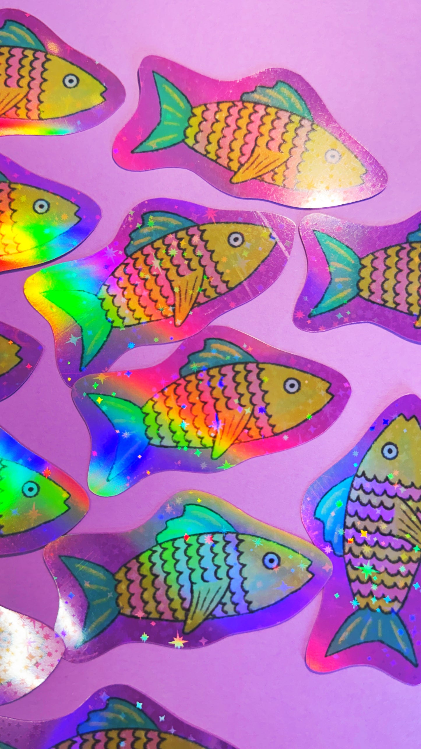 Holo Fish Glitter Sticker