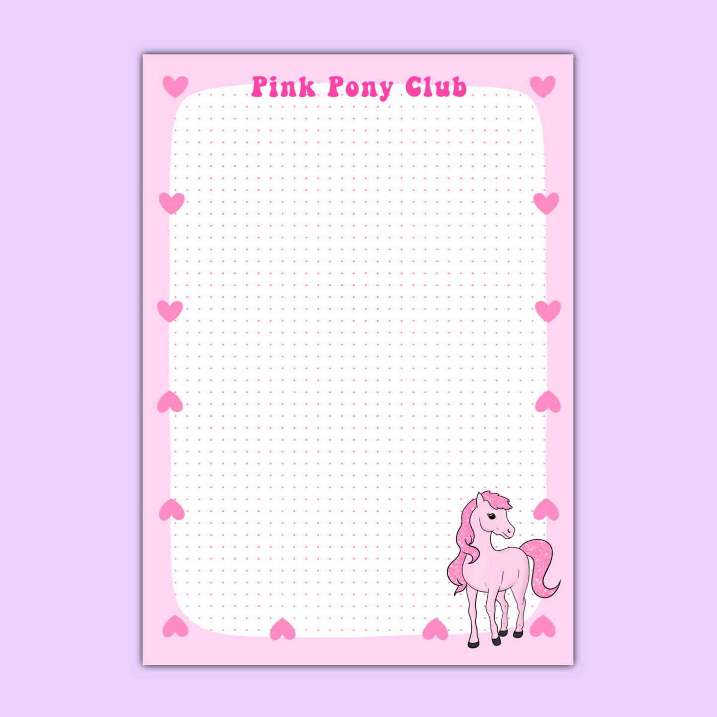 Pink Pony Notepad