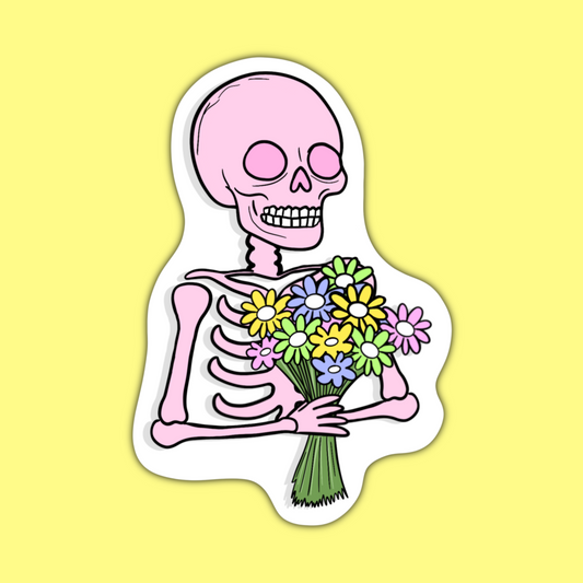 Skeleton Bouquet Sticker