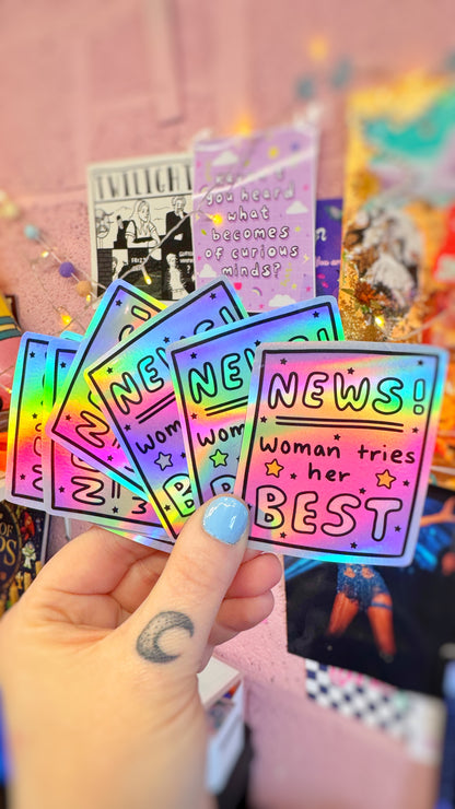 News! Holo Sticker