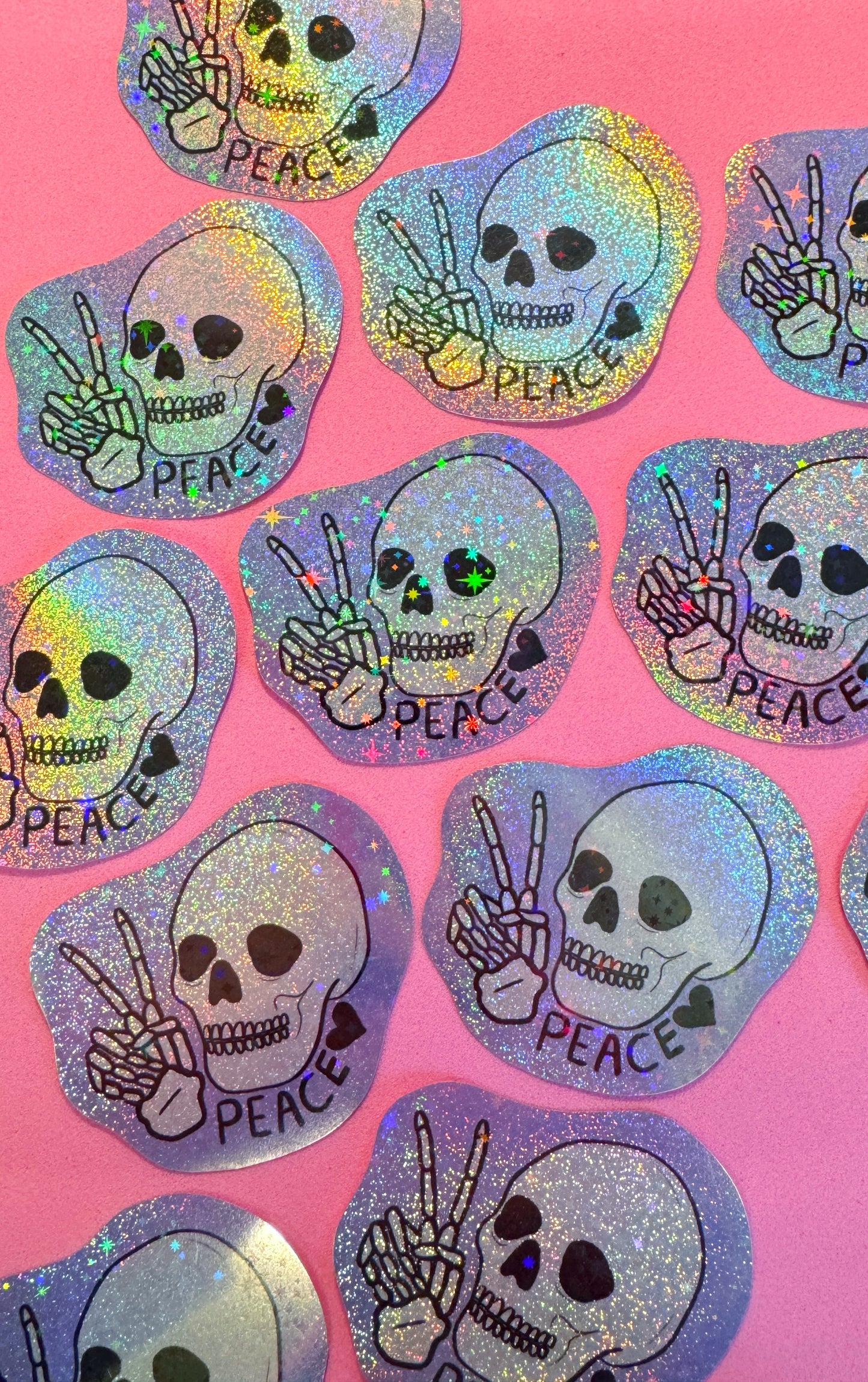 Peace Skull Sticker
