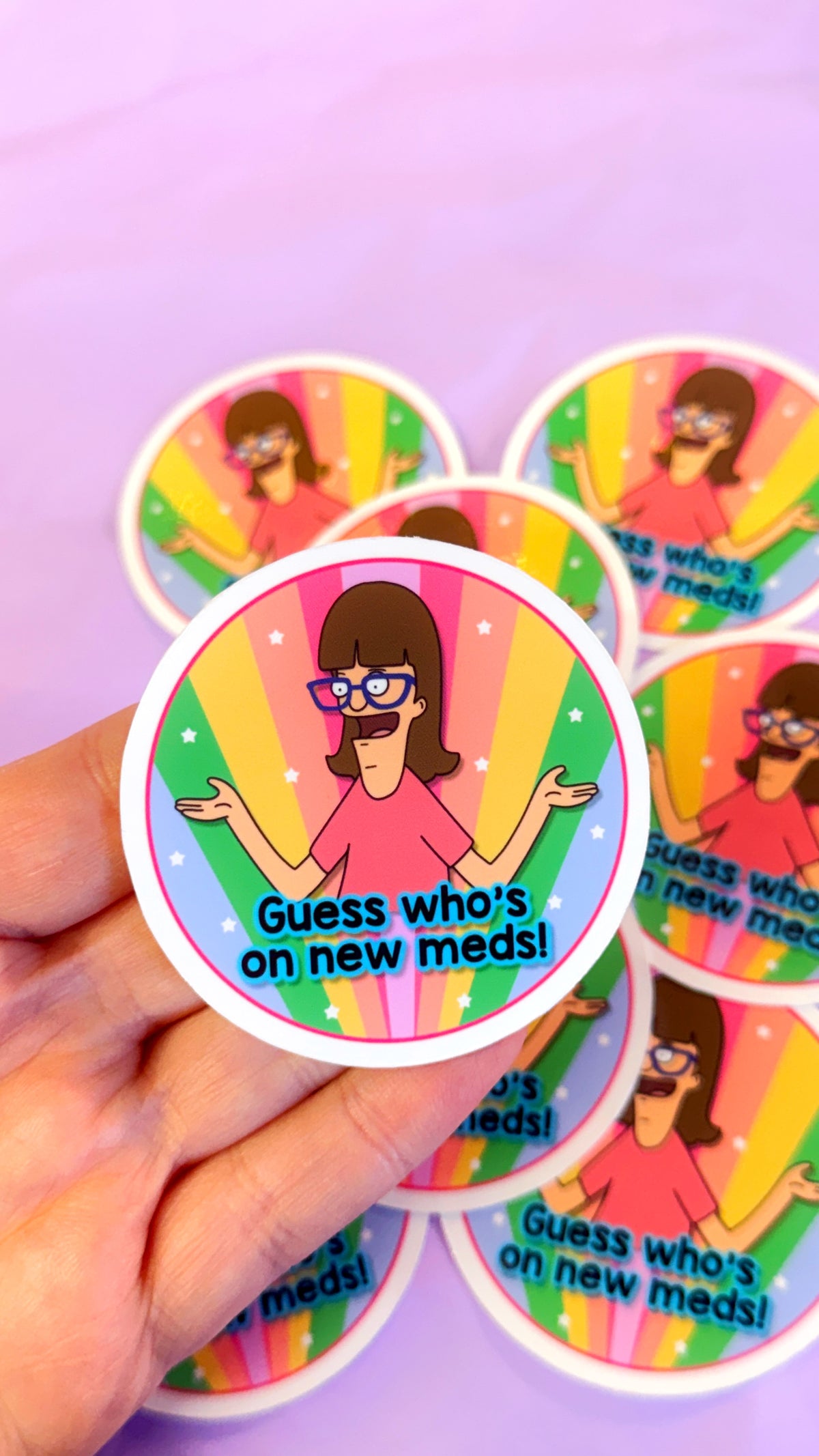 Gayle New Meds Sticker