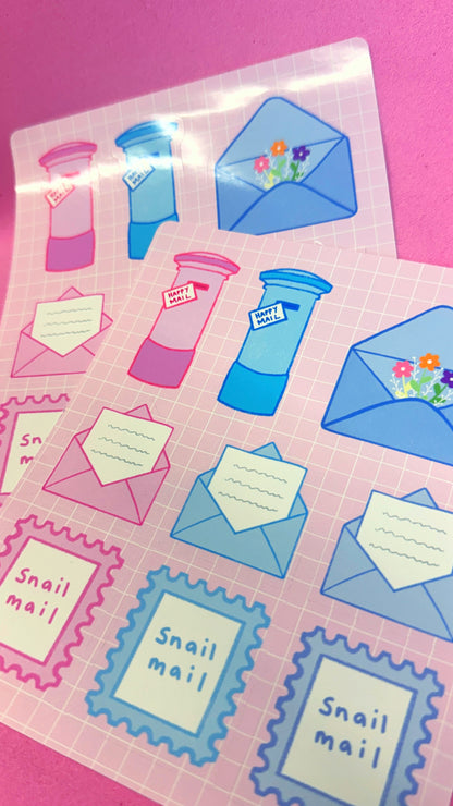 Snail Mail Sticker Sheet