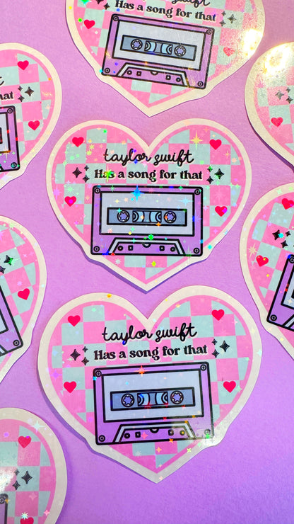 Taylor Has a Song For That Glitter Sticker