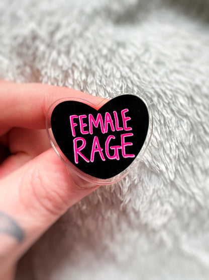 Female Rage Pin