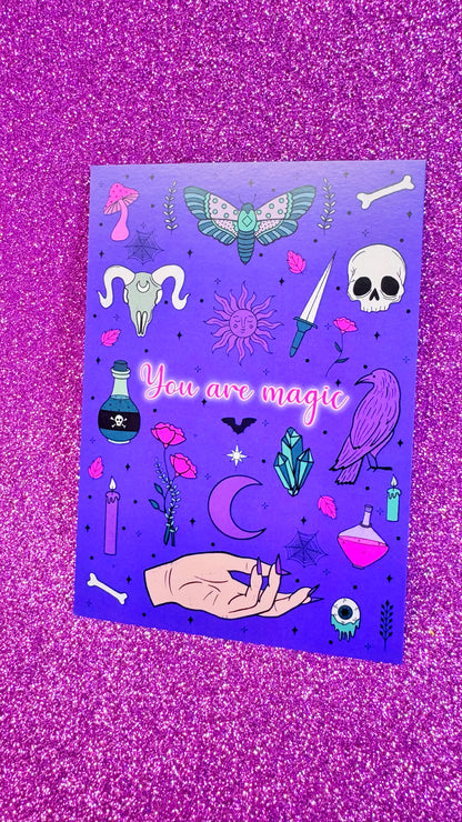 You Are Magic Postcard Print
