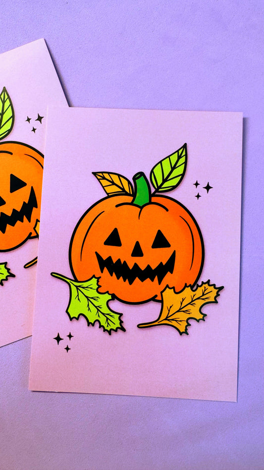 Pumpkin Postcard Print