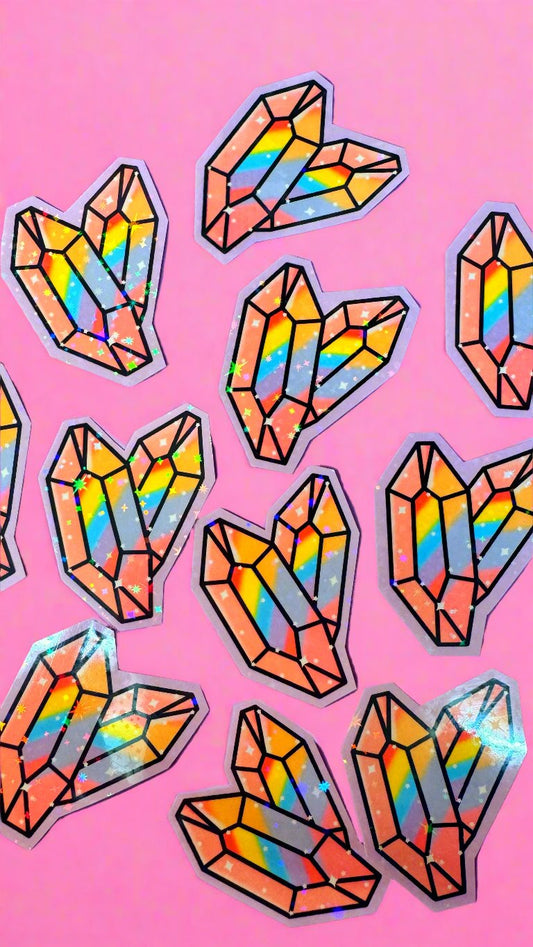 Rainbow Crystal Gem Sticker