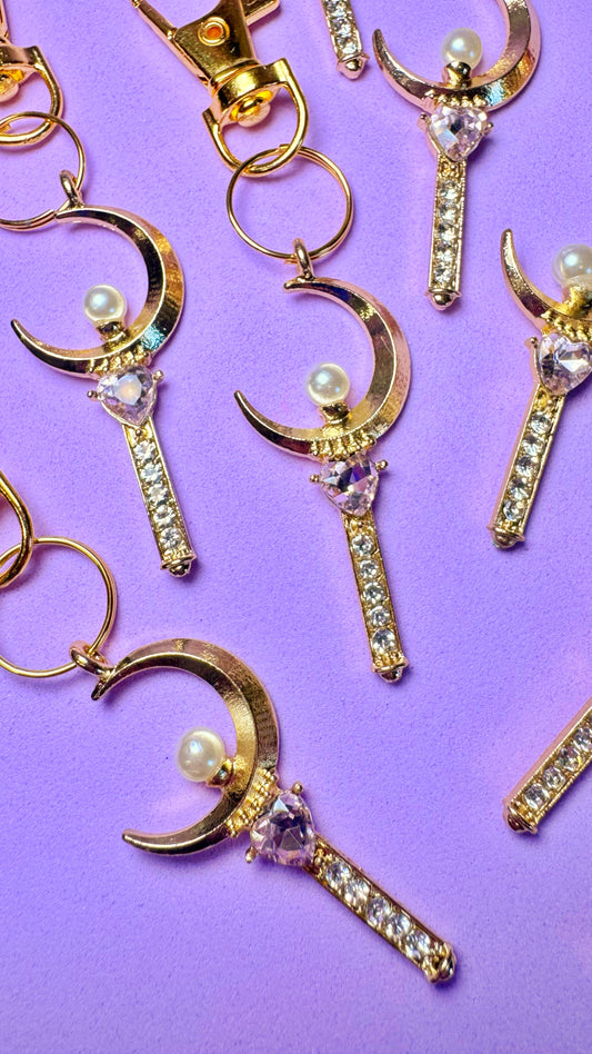 Gold Moon Keychains