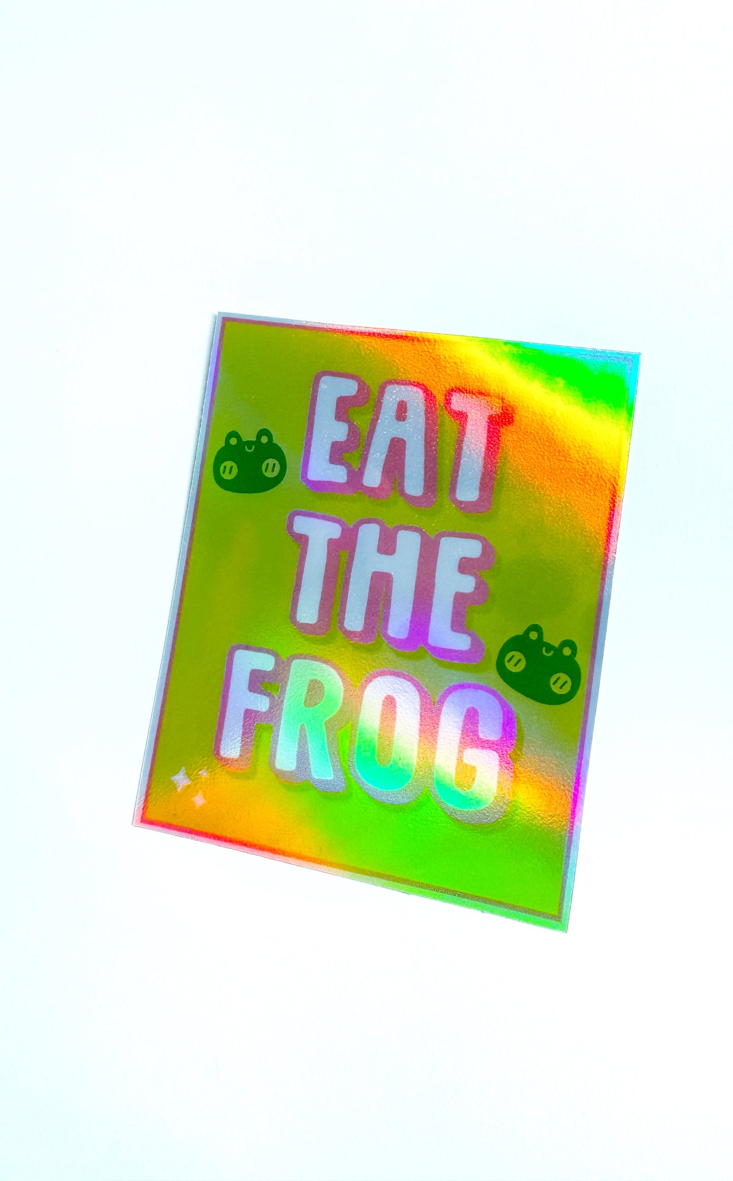 Eat The Frog Holo Sticker