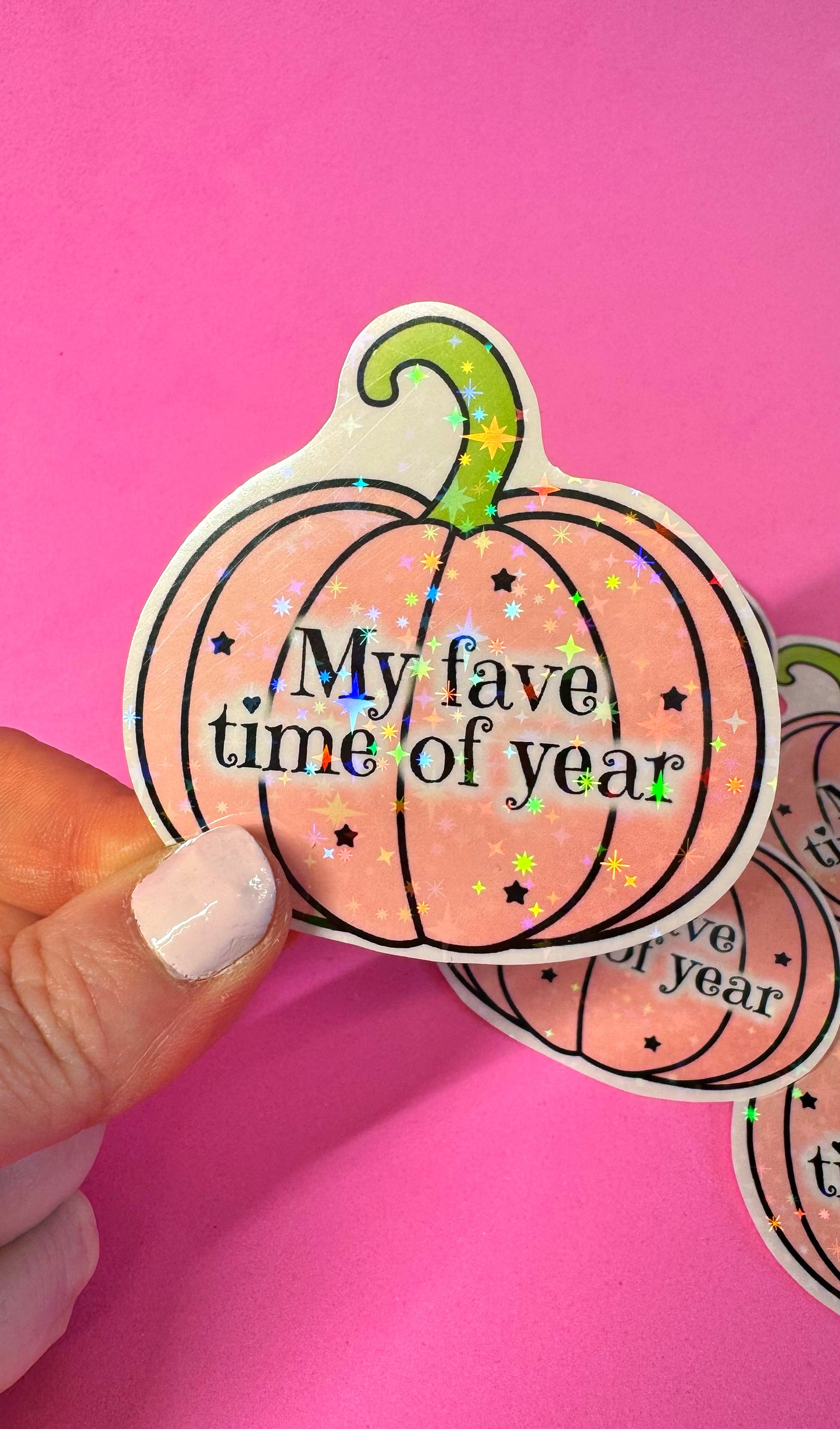 Fave Time Pumpkin Sticker