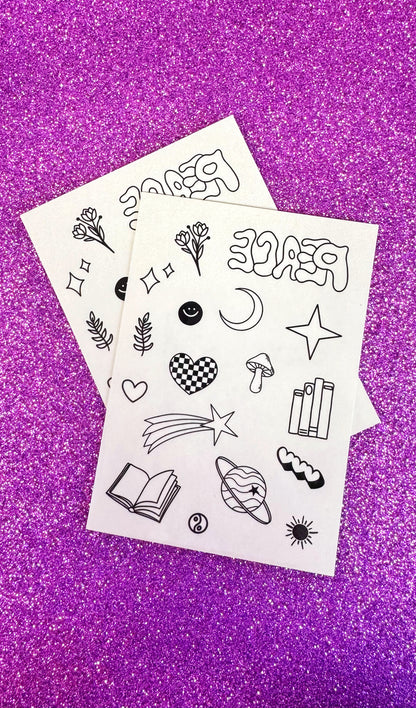 Doodle Temporary Tattoos