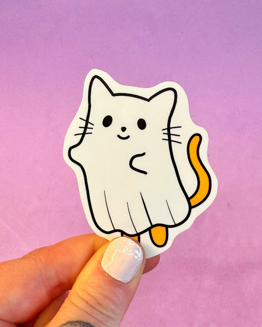 Cat Ghostie Sticker