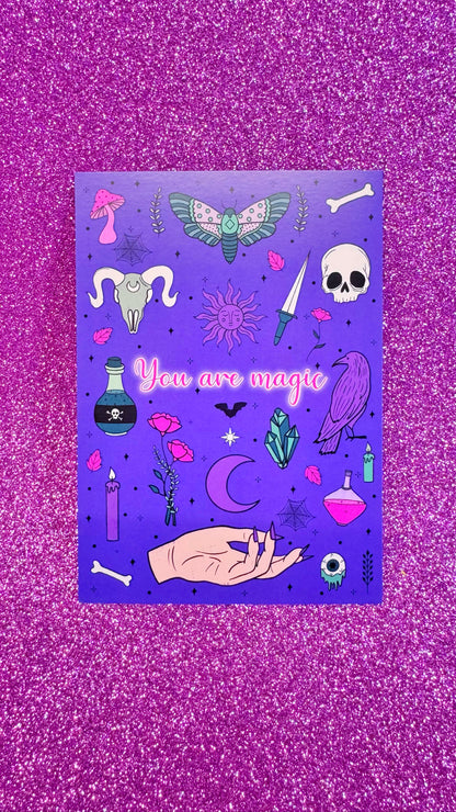 You Are Magic Postcard Print