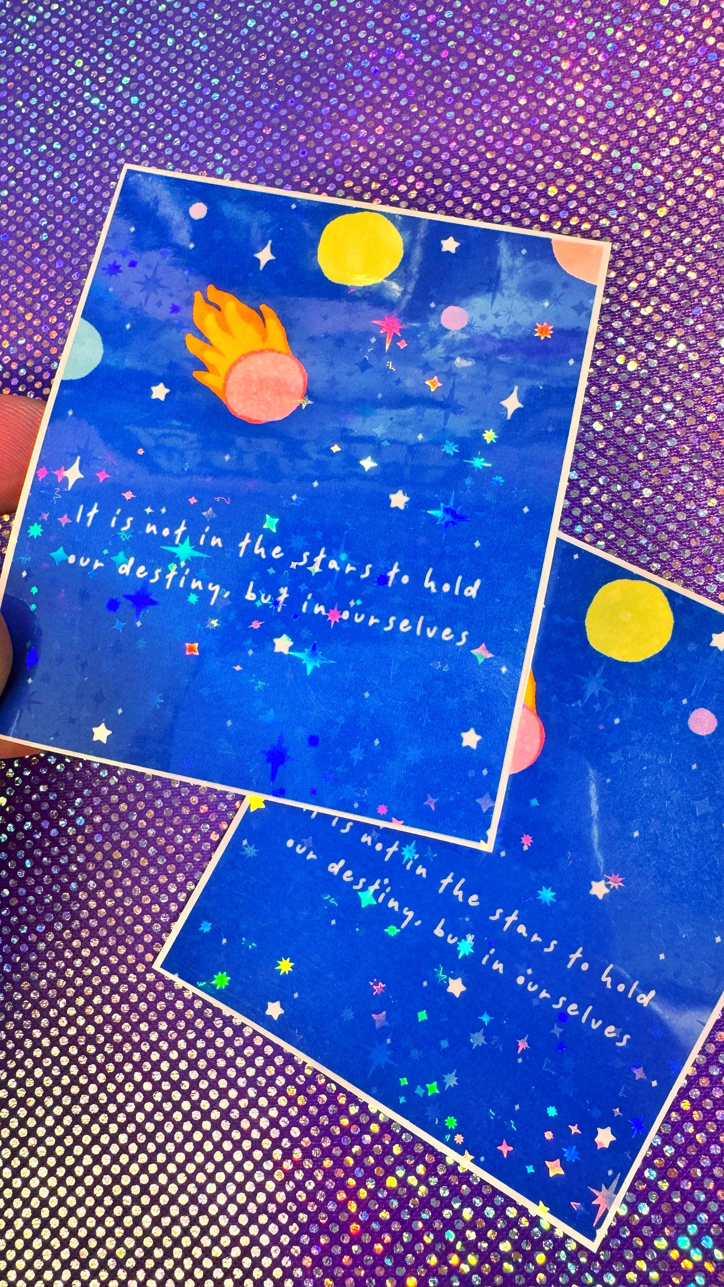 In The Stars Glitter Sticker