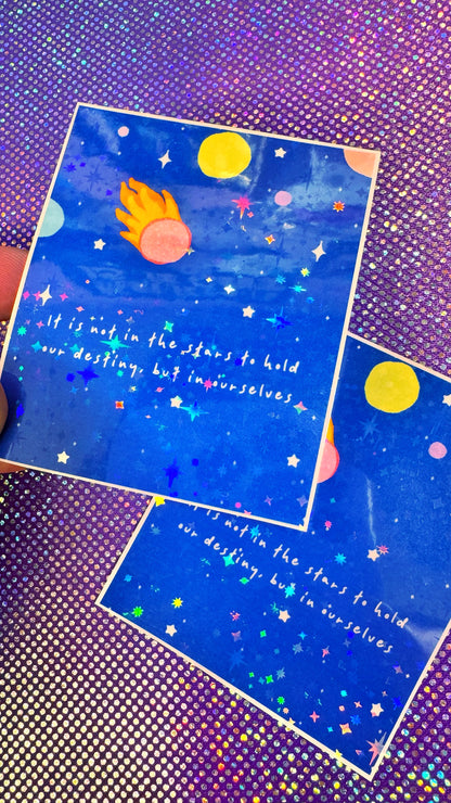 In The Stars Glitter Sticker