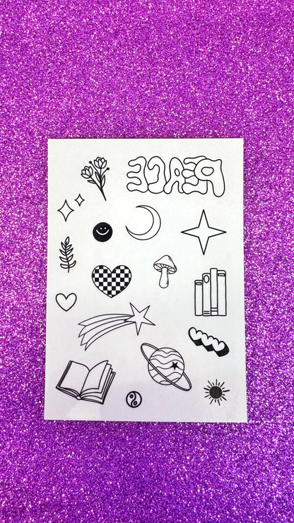 Doodle Temporary Tattoos