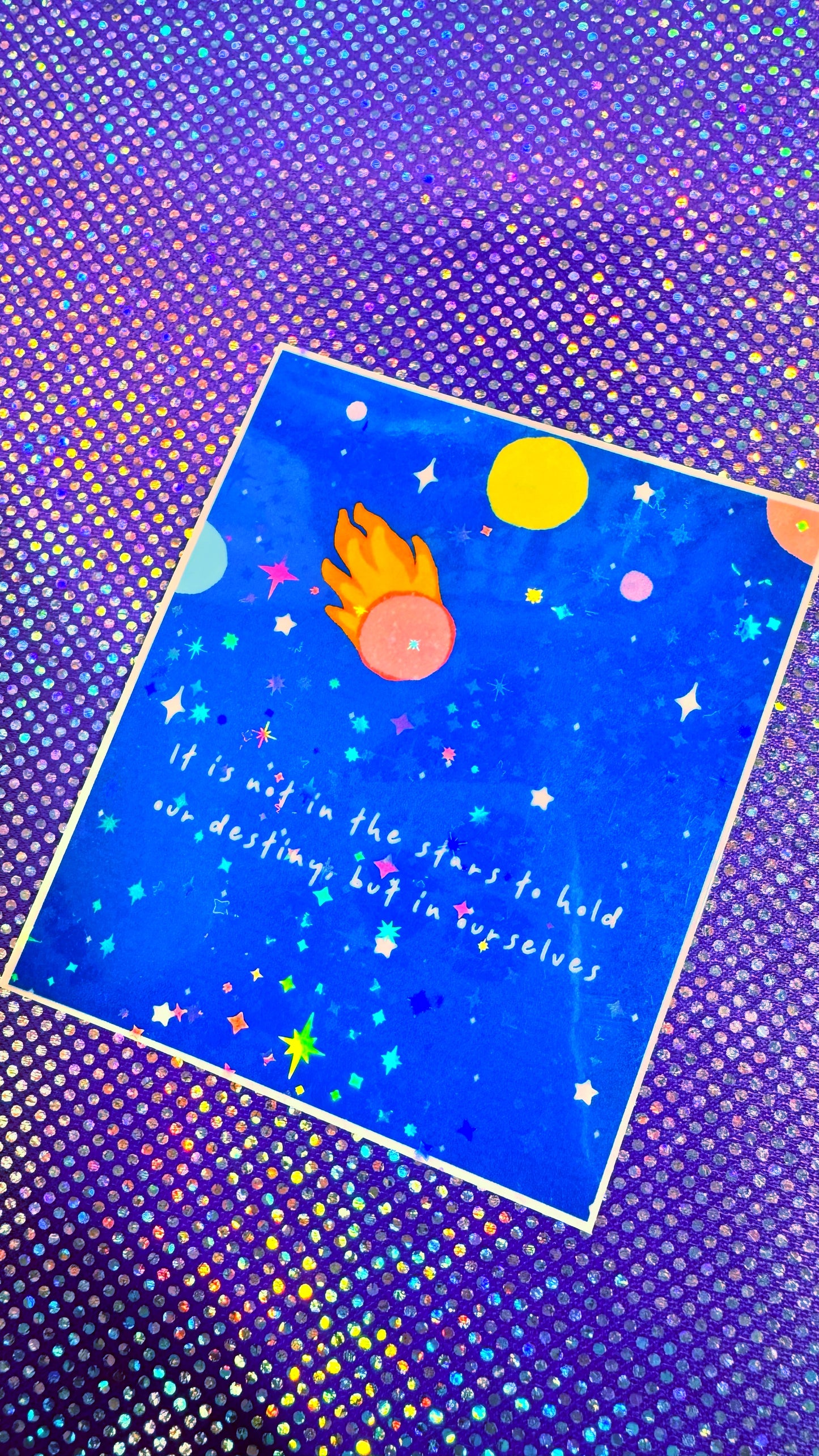 In The Stars Glitter Sticker