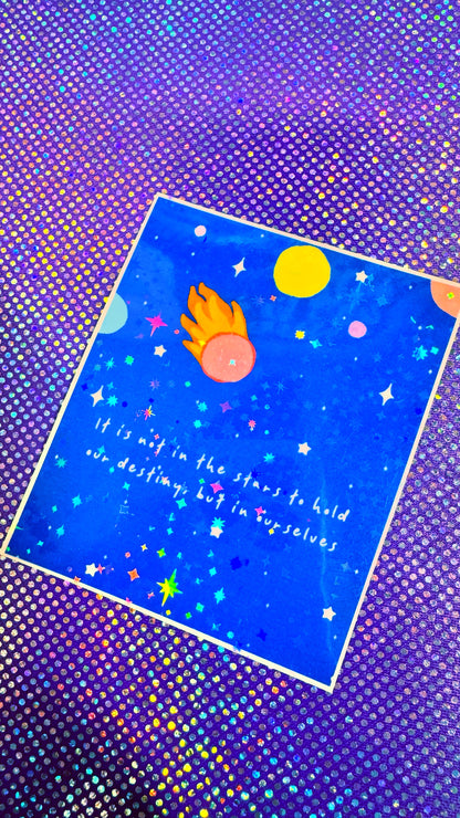 In The Stars Glitter Sticker