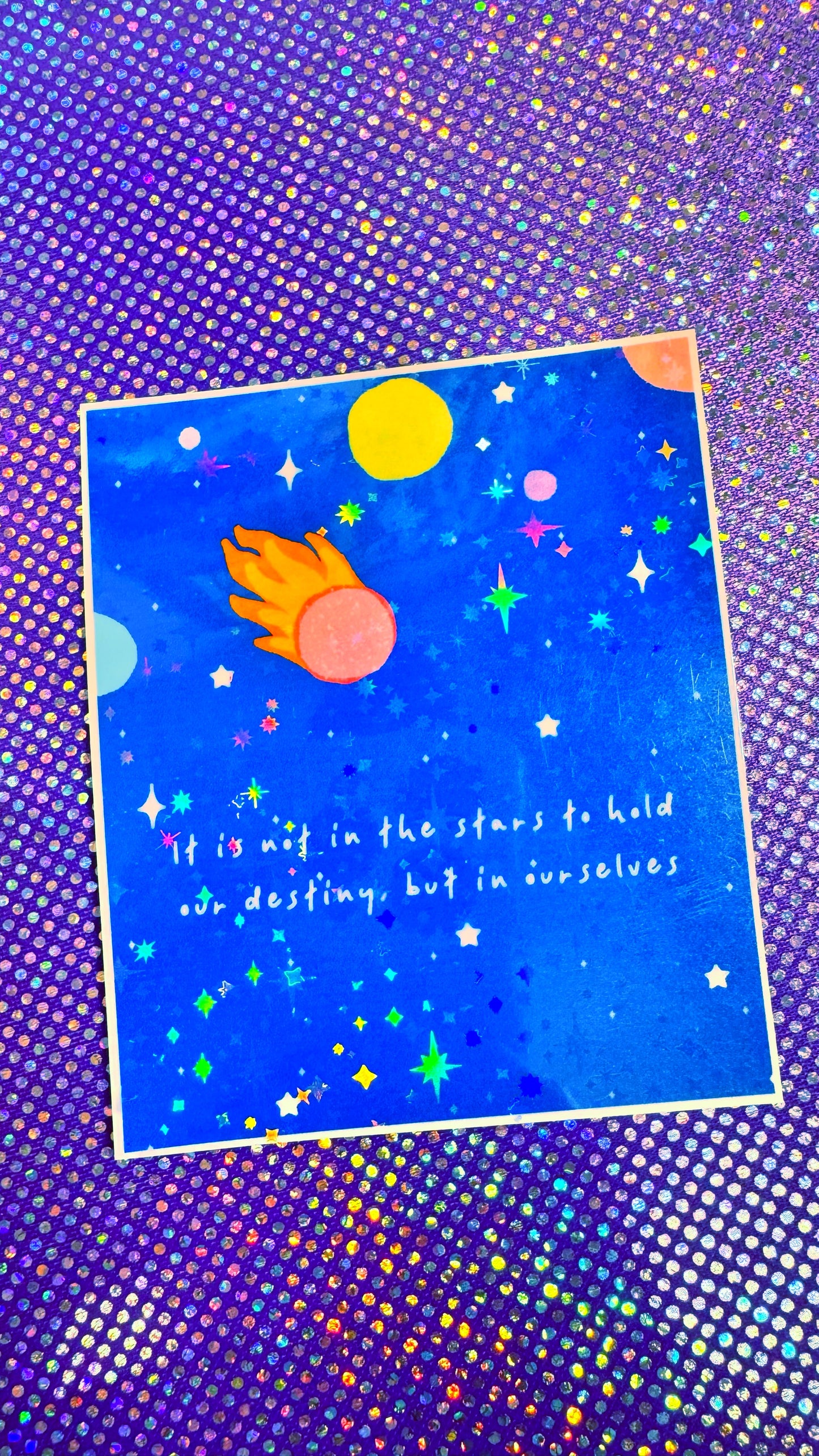 In The Stars Glitter Sticker