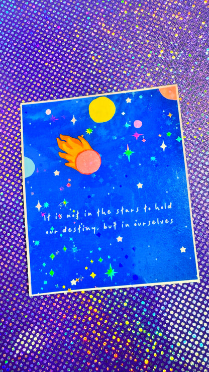 In The Stars Glitter Sticker