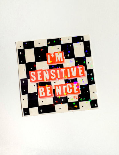 I’m Sensitive Glitter Sticker