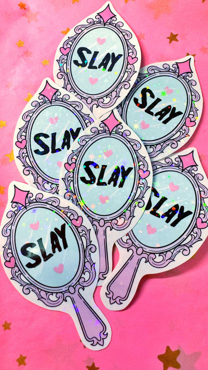 Slay Glitter Sticker