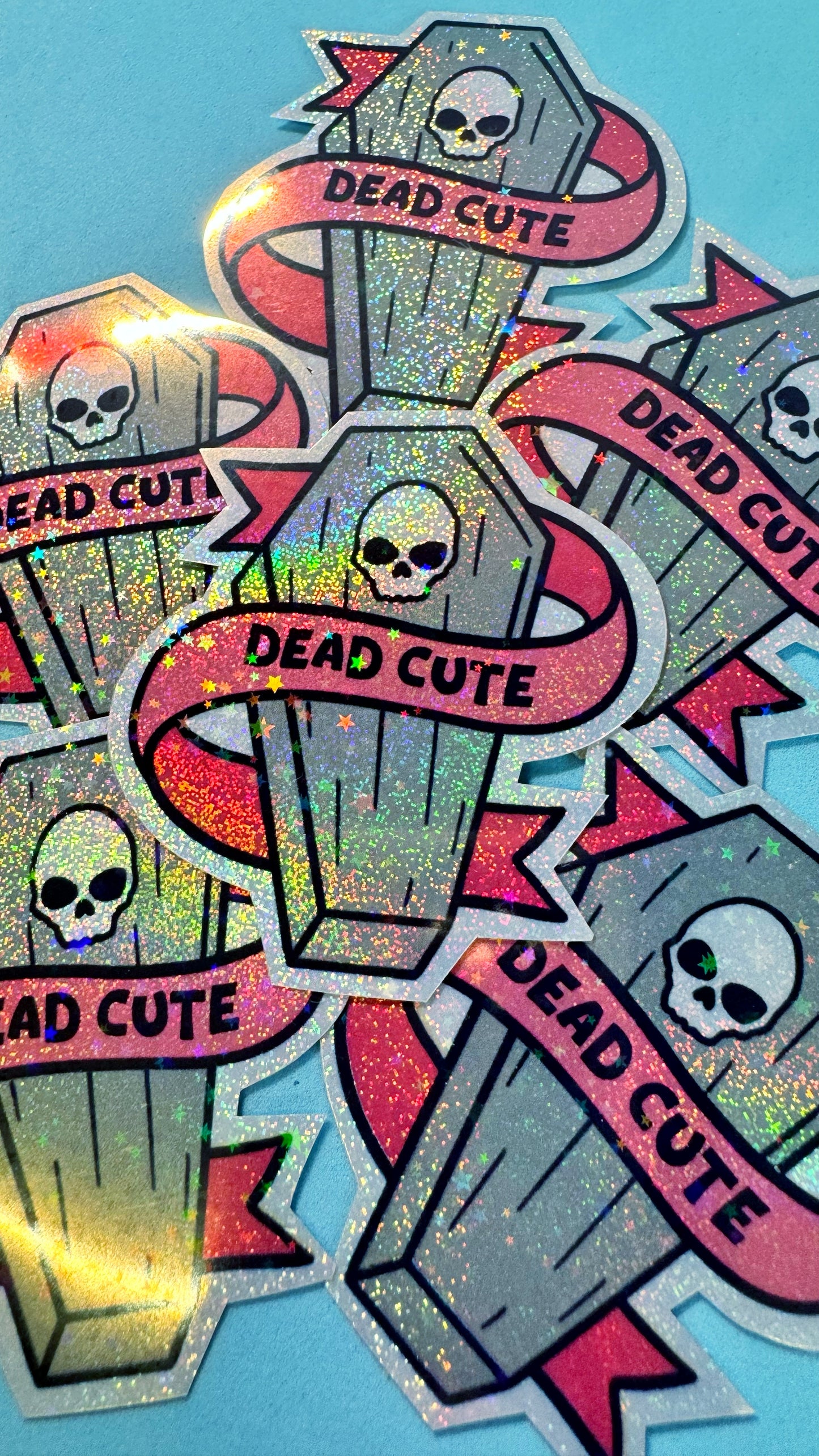 Dead Cute Coffin Sticker