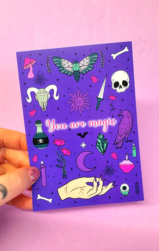 You Are Magic Postcard Print