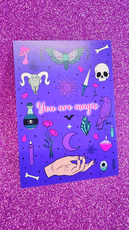 You Are Magic Postcard Print